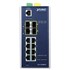 Planet IGS-12040MT: L2+ industriální switch s managementem,  8* 10/100/1000TP + 4* 100/1000X SFP, (-40 do 75 C,  duální vstupy na 12~72VDC, 2*DI, 2*DO, prvky kybernetické bezpečnosti, IPv4/6 statické směrování)