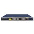 Planet IGS-6325-24P4S: L3 industriální PoE+ switch s managementem, 24* 10/100/1000T, 802.3at PoE + 4* 1G Combo (SFP/RJ-45), Modbus TCP, prvky síťové bezpečnosti, OSPFv2, bez větráku