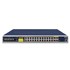 Planet IGS-6325-24P4S: L3 industriální PoE+ switch s managementem, 24* 10/100/1000T, 802.3at PoE + 4* 1G Combo (SFP/RJ-45), Modbus TCP, prvky síťové bezpečnosti, OSPFv2, bez větráku