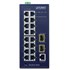 Planet IGS-4215-16T2S: L2+/L4 industriální switch s managementem, 16* 10/100/1000T + 2* 100/1000X SFP, (-40 - 75 C, duální vstupy na 12~48VDC/24VAC)