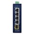 Planet IGS-510TF: L2 industriální switch bez managementu, 4* 10/100/1000T + 1* 100/1000X SFP (-40~75 degrees C, duální vstupy na  9~48V DC/24V AC)