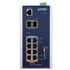 Planet IGS-4215-4P4T2S: L2+/L4 industriální PoE+ switch s managementem, 4* 10/100/1000T 802.3at PoE + 4* 10/100/1000T + 2* 100/1000X SFP, -40~75 C, duální vstupy 48~56V DC, SNMPv3, 802.1Q VLAN, IGMP Snooping, SSL, SSH, ACL