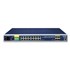 Planet IGS-5225-16T4S: L2+/L4 industriální switch s managementem, 16*1000T + 4*100/1000X SFP, -40 - 75 C, AC + 2 DC, DIDO, ERPS Ring, 1588