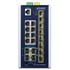 Planet IGS-6325-8T8S4X: L3 industriální switch s managementem, 8* 10/100/1000T + 8* 1G/2.5G SFP + 4* 10G SFP+ (-40 do 75 C, duální vstupy na 12~48VDC, DIDO)