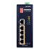 Planet ISW-504PT: L2 industriální PoE+ switch, 4* 10/100TX 802.3at PoE + 1* 10/100TX, -40 to 75 C, vstupní napětí: 12V~48V DC, 120W PoE až do 250 m