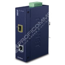 Planet IGT-805AT: Průmyslový z 10/100/1000T na 100/1000X SFP 1GbE Media převodník (-40 - 75 C)
