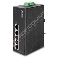 Planet ISW-504PS: L2 industriální PoE+ switch s managementem, 5* 10/100T, -10 to 60 C