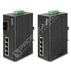 Planet ISW-514PSF: L2 industriální PoE+ switch s managementem,  4* 10/100T PoE ports + 1* 100BaseFX SFP