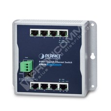 Planet WGS-803: Průmyslový L2 switch, 8x 1GbE, Wall-mount