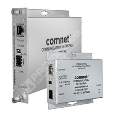 ComNet CNFE2MCPOE2: Průmyslový Fast Ethernet PoE + media konvertor 10/100M RJ45 na SFP s funkcí  Link Fault Pass Through