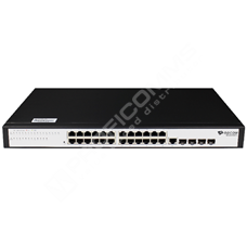 BDCOM S2528-C: L3-lite Managed Gigabit Switch, 24x GE RJ-45, 4x GE SFP, zdroj 220V AC