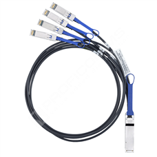 Ruckus 40G-QSFP-4SFP-C-0501: Metalický direct attach kabel 1x 40Gb/s QSFP+ na 4x 10Gb/s SFP+, délka 5m