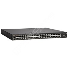 Ruckus ICX7650-48P-E2: Stohovatelný Gigabit Ethernet 48 port L2/L3 PoE+ switch, bundle(4x QSFP, 2x 1000W AC zdroj, 2x ventilátor),  proudění vzduchu z přední strany switche do zadní