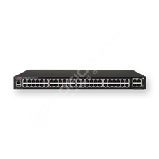 Ruckus ICX7450-48P-STK-E: Stohovatelný Gigabit Ethernet 48 port L2/L3 PoE switch, bundle(2x40G QSFP+, 1000W AC zdroj, ventilátor),  proudění vzduchu z přední strany switche do zadní