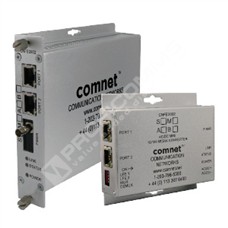 ComNet CNFE2005S2POEHO/M: Průmyslový Fast Ethernet 2 port media konvertor 2x10/100M RJ45 s PoE++ na SM, 2 vlákna, ST