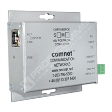 ComNet CNFE1005POES/M: Průmyslový Fast Ethernet PoE+ mini media konvertor 10/100M RJ45 na SM ST