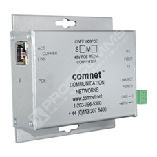 ComNet CNFE1002BPOEMHO/M: Průmyslový WDM Fast Ethernet PoE++ mini media konvertor 10/100M RJ45 na MM ST