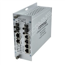 ComNet CNFE6+2USPOEM: Průmyslový 6 port Fast Ethernet L2 PoE+ switch self management