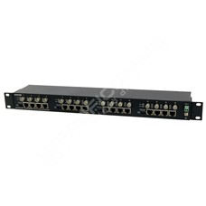 ComNet CLLFE16POEC: Průmyslový 16 kanálový Fast Ethernet PoE media konvertor 10/100M RJ45 na koax