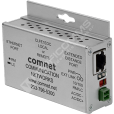 ComNet CLFE1EOC: Průmyslový Fast Ethernet PoE mini media konvertor 10/100M RJ45 na koax
