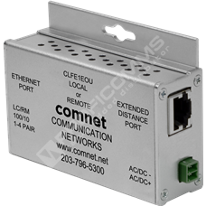 ComNet CLFE1EOU: Průmyslový Fast Ethernet PoE mini media konvertor 10/100M RJ45 na RJ45