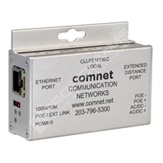 ComNet CLLFE1POEC: Průmyslový 1 kanálový Fast Ethernet PoE media konvertor 10/100M RJ45 na koax