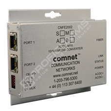 ComNet CNFE2004S1B/M: Průmyslový Fast Ethernet 2 port media konvertor 2x10/100M RJ45 na SM SC