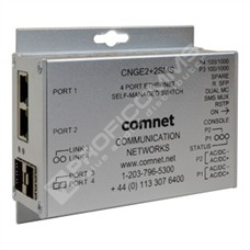 ComNet CNGE2+2SMS: Průmyslový 4 port Gigabit Ethernet L2 switch self management