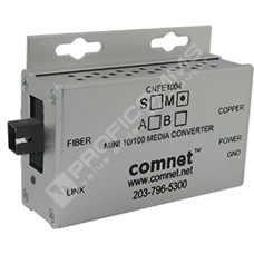 ComNet CNFE1004SAC1B-M: Průmyslový WDM Fast Ethernet mini media konvertor 10/100M RJ45 na SM SC