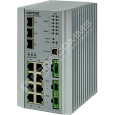 ComNet CNGE3FE8MSPOEHO: Průmyslový PoE++ 11 port Fast Ethernet L2 switch management