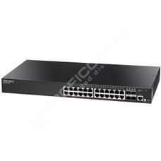 Edge-Core ECS2100-28PP: Gigabit Ethernet L2 PoE Smart switch 28 port, 24x PoE max. 370/740W, zdroj 230V AC
