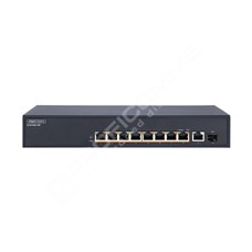 Edge-Core ECS1020-10P: 9x 10/100/1000 Base-T PoE switch bez managementu (8x PoE) +1 SFP uplink port, PoE budget (140W)