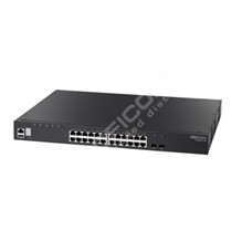 Edge-Core ECS4620-28P: Gigabit Ethernet L3 PoE switch s 10GE uplinkem 28 port, zdroj 230V AC