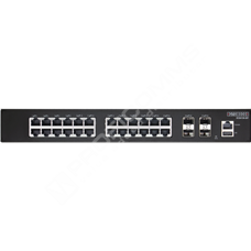 Edge-Core ECS4130-28T: Gigabit Ethernet L2 compact design switch s 10GE uplinkem 28 port, zdroj AC