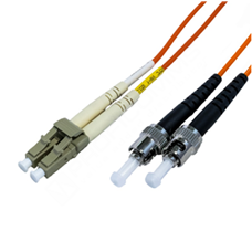 MODnet MOF-PC-OM2ST/LC-2D: Optický OM2 50/125um patchcord, duplex, konektory ST/LC, délka 2m