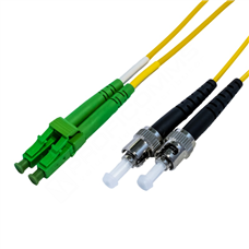 MODnet MOF-PC-OSST/LCA-3D: Optický SM 9/125um patchcord, duplex, konektory ST/LC(APC), délka 3m