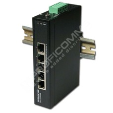 Microsens MS657100PX: Prmůyslový Fast Ethernet PoE switch, 5x 10/100T RJ45, 4x PoE+ 30W