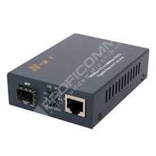 N-net NT-3011SFP: Gigabit Ethernet media konvertor 10/100/1000M RJ45 na GE SFP slot externí zdroj