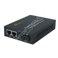 N-net NT-S1200-20-TX1310nm: Fast Ethernet media konvertor 2x 10/100M RJ45 na FE SM WDM 20km externí zdroj