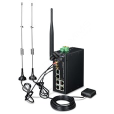 Planet ICG-2510WG-LTE-EU: Průmyslový 4G LTE wireless router s 5* 10/100/1000T, 2x SIM Card Slot, 802.11ac, GPS, 1x RS232/RS485, DI/DO