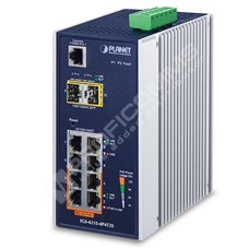 Planet IGS-4215-4P4T2S: L2+/L4 industriální PoE+ switch s managementem, 4* 10/100/1000T 802.3at PoE + 4* 10/100/1000T + 2* 100/1000X SFP, -40~75 C, duální vstupy 48~56V DC, SNMPv3, 802.1Q VLAN, IGMP Snooping, SSL, SSH, ACL