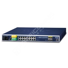 Planet IGS-5225-16T4S: L2+/L4 industriální switch s managementem, 16*1000T + 4*100/1000X SFP, -40 - 75 C, AC + 2 DC, DIDO, ERPS Ring, 1588