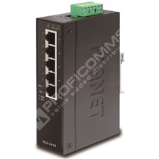 Planet IGS-501T: L2 industriální switch bez managementu, 5* 1Gbps RJ-45 (-40 až 75 C)