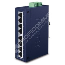 Planet ISW-801T: L2 industriální switch bez managementu, 8* 10/100TX porty (-40 až 75 C)