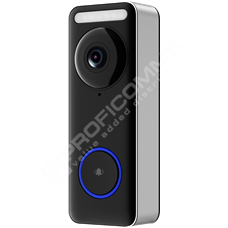 Sunell SN-MD150AS-A-B: 5Mpx IP Chytrý domovní zvonek s kamerou s IR přísvitem až na 5m, přísvit teplým světlem až na 2m, 1/2.7” CMOS snímač, fixní objektiv 1.2mm, AC12-24V/PoE