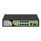 BDCOM S1500-8P1G1S: Unmanaged Gigabit PoE+ Switch, 8x PoE RJ-45, 1x SFP, 1x RJ-45, zdroj 220V AC, PoE budget 110W