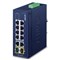 Planet IFGS-1022TF: Průmyslový L2 switch bez managementu,8* 10/100TX + 2* Gigabit Combo (RJ-45/SFP), -40 až 75 C, redundantní 9-48V DC/24V AC vstupy