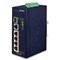 Planet IGS-614HPT: L2 industriální PoE+ switch bez managementu, 4* 10/100/1000T PoE+, 1* 10/100/1000T + 1* 100/1000X SFP, -40 až 75 C, duální 12V~56V DC