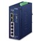 Planet IGS-624HPT: L2 industriální PoE+ switch bez managementu, 4* 10/100/1000T PoE+, 2* 100/1000X SFP, (-40 až 75 C)