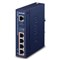 Planet IPOE-E174: Průmyslový 1portový 60W Ultra POE na 4portový 802.3af/at 1Gbps PoE Extender, IP30